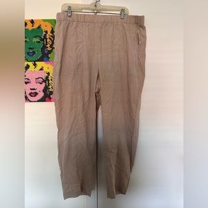 Tan pants straight leg